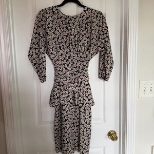 Jr Too By John Richard Vintage Floral Dress Size 4 Petite